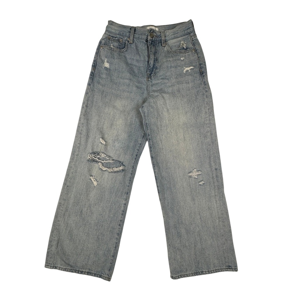 Pistola High Rise Wide Leg Distressed Jeans Light Wash P6246KEE-GZD Womens 26